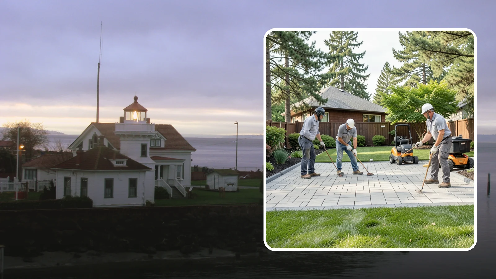 Porcelain Paver Installation in Mukilteo, Snohomish County, WA - Low-maintenance 20mm porcelain pavers that resist stains, moss, and fading, delivering a modern, near-zero-upkeep Northwest patio.