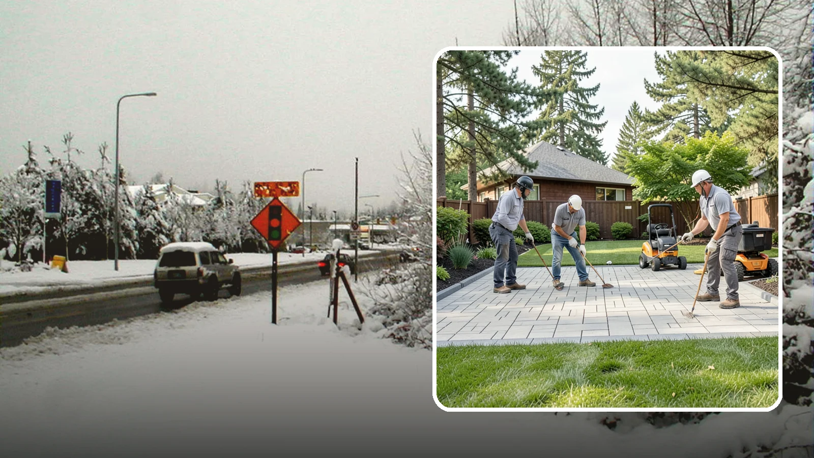 Porcelain Paver Installation in Newcastle, King County, WA - Low-maintenance 20mm porcelain pavers that resist stains, moss, and fading, delivering a modern, near-zero-upkeep Northwest patio.