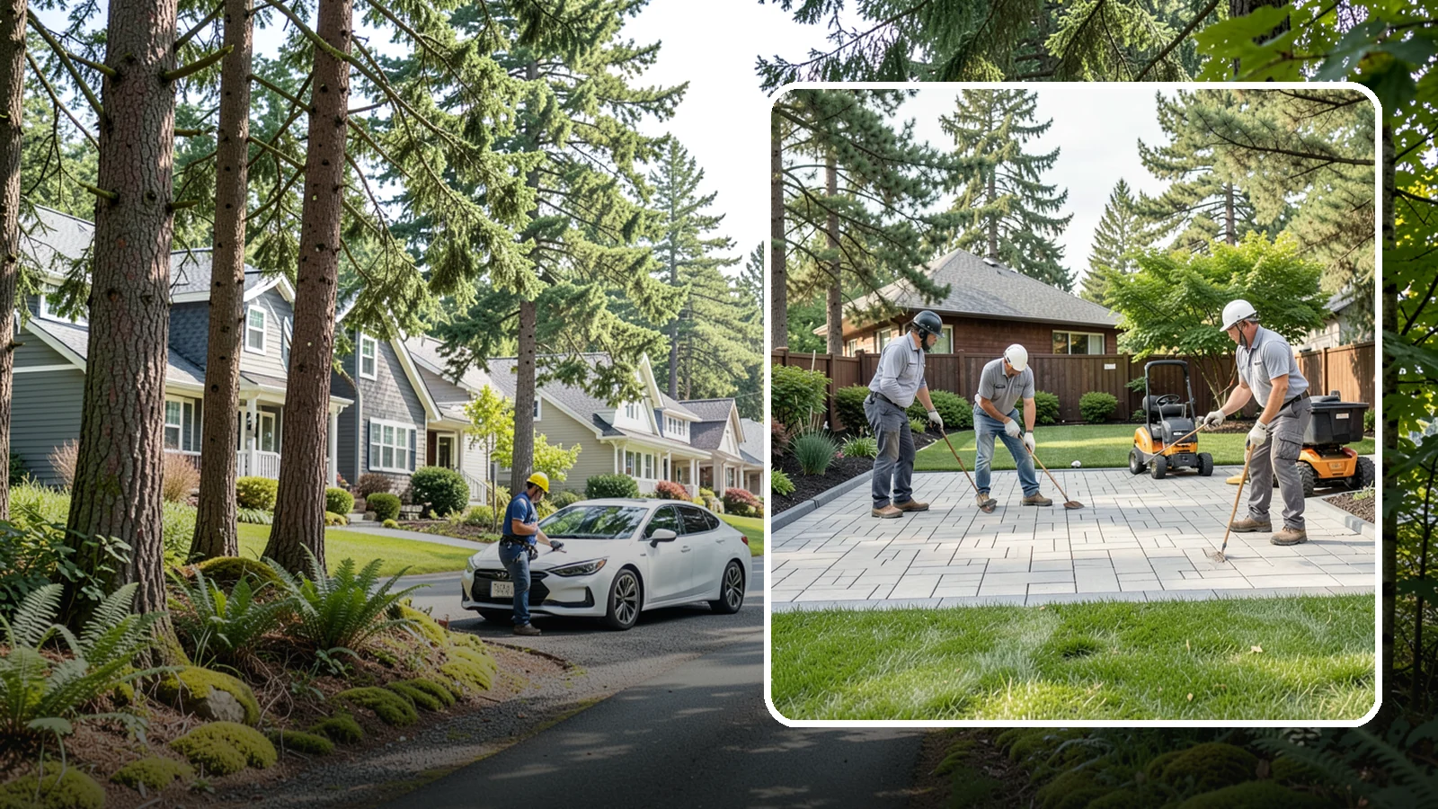 Porcelain Paver Installation in Normandy Park, King County, WA - Low-maintenance 20mm porcelain pavers that resist stains, moss, and fading, delivering a modern, near-zero-upkeep Northwest patio.