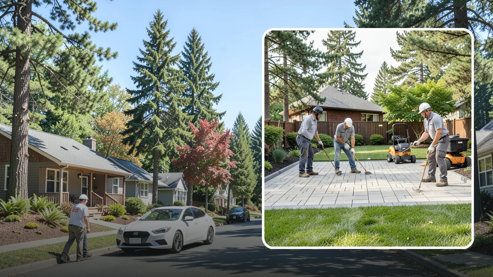 Porcelain Paver Installation in Orting, Pierce County, WA - Low-maintenance 20mm porcelain pavers that resist stains, moss, and fading, delivering a modern, near-zero-upkeep Northwest patio.