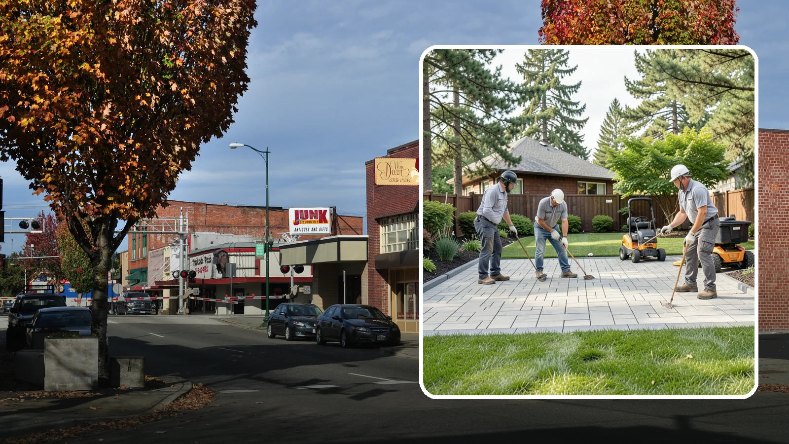 Porcelain Paver Installation in Puyallup, Pierce County, WA - Low-maintenance 20mm porcelain pavers that resist stains, moss, and fading, delivering a modern, near-zero-upkeep Northwest patio.