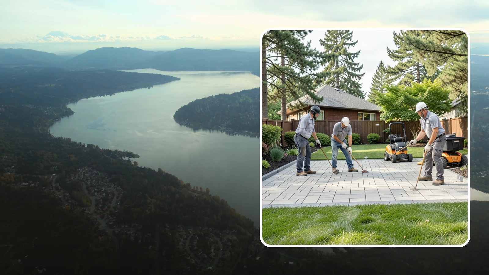 Porcelain Paver Installation in Sammamish, King County, WA - Low-maintenance 20mm porcelain pavers that resist stains, moss, and fading, delivering a modern, near-zero-upkeep Northwest patio.