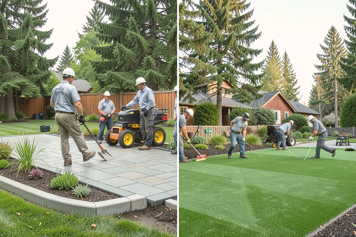Porcelain Paver Installation in Sammamish, King County, WA - Confirm layout, look, and drainage method