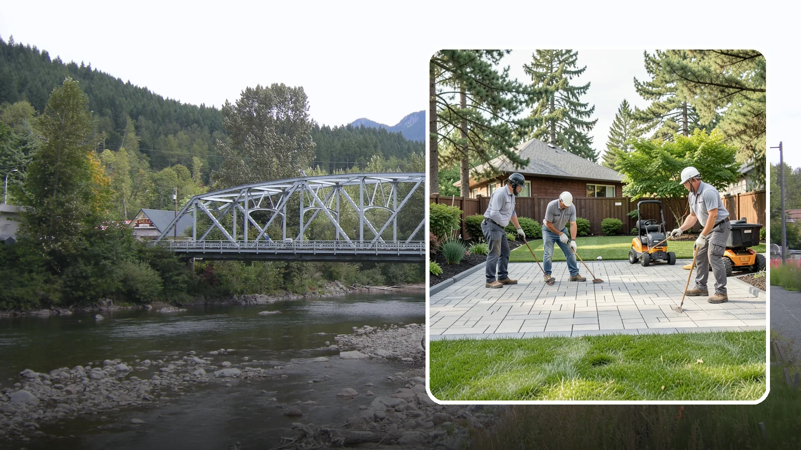 Porcelain Paver Installation in Skykomish, King County, WA - Low-maintenance 20mm porcelain pavers that resist stains, moss, and fading, delivering a modern, near-zero-upkeep Northwest patio.
