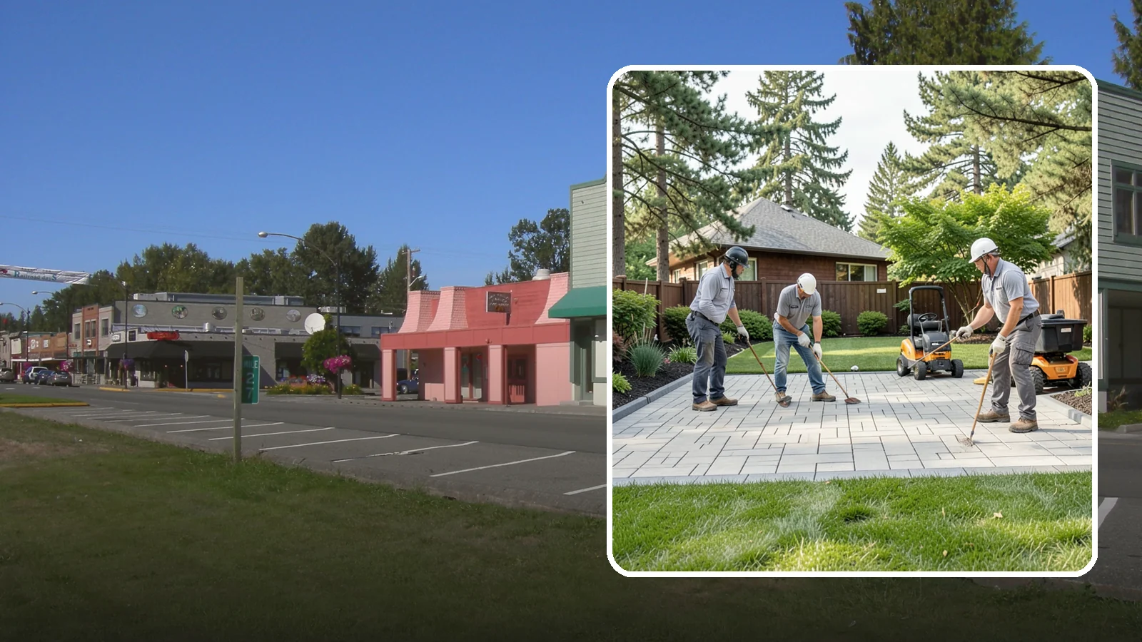 Porcelain Paver Installation in Snoqualmie, King County, WA - Low-maintenance 20mm porcelain pavers that resist stains, moss, and fading, delivering a modern, near-zero-upkeep Northwest patio.