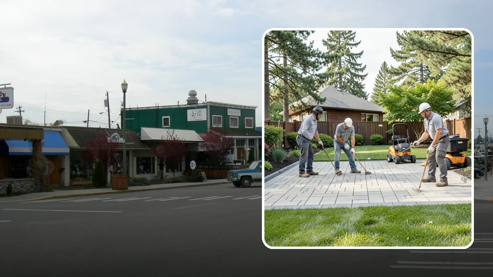 Porcelain Paver Installation in Stanwood, Snohomish County, WA - Low-maintenance 20mm porcelain pavers that resist stains, moss, and fading, delivering a modern, near-zero-upkeep Northwest patio.