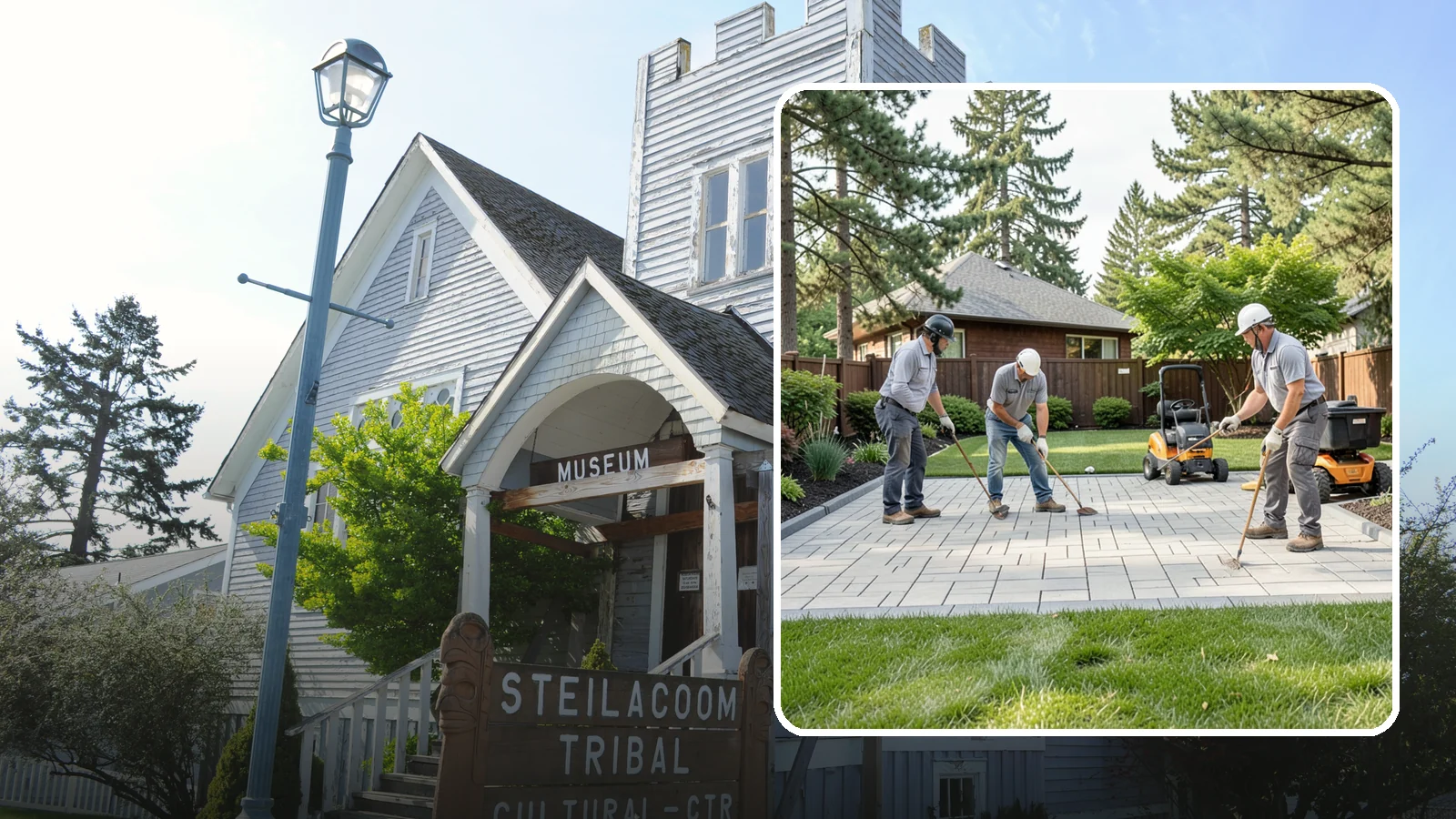 Porcelain Paver Installation in Steilacoom, Pierce County, WA - Low-maintenance 20mm porcelain pavers that resist stains, moss, and fading, delivering a modern, near-zero-upkeep Northwest patio.