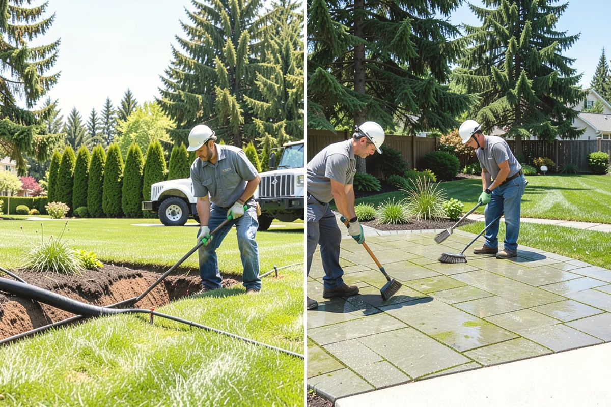 Porcelain Paver Installation in Steilacoom, Pierce County, WA - Confirm layout, look, and drainage method