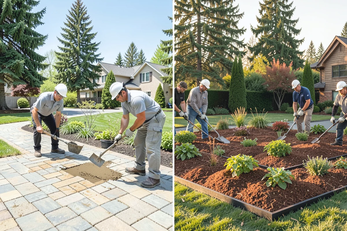 Porcelain Paver Installation in Sumner, Pierce County, WA - Confirm layout, look, and drainage method