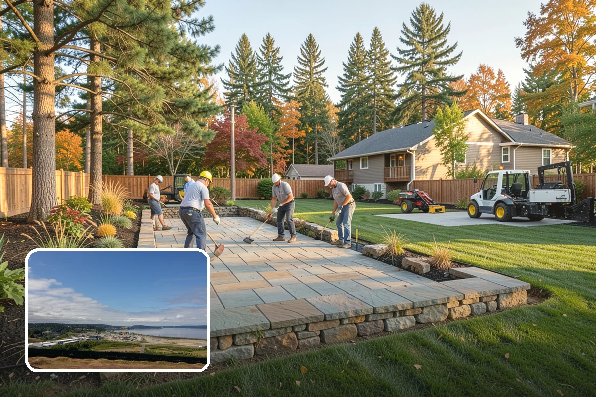 Porcelain Paver Installation in University Place, Pierce County, WA - Nearly nonporous and highly stain resistant
