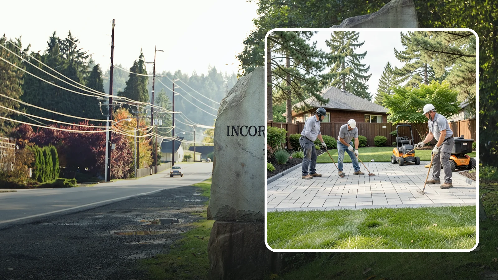 Porcelain Paver Installation in Wilkeson, Pierce County, WA - Low-maintenance 20mm porcelain pavers that resist stains, moss, and fading, delivering a modern, near-zero-upkeep Northwest patio.