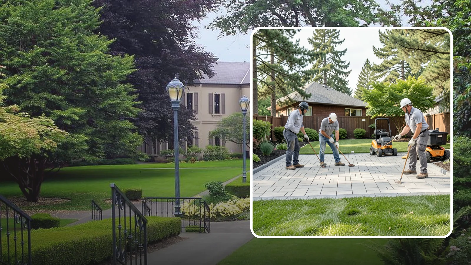Porcelain Paver Installation in Woodinville, King County, WA - Low-maintenance 20mm porcelain pavers that resist stains, moss, and fading, delivering a modern, near-zero-upkeep Northwest patio.