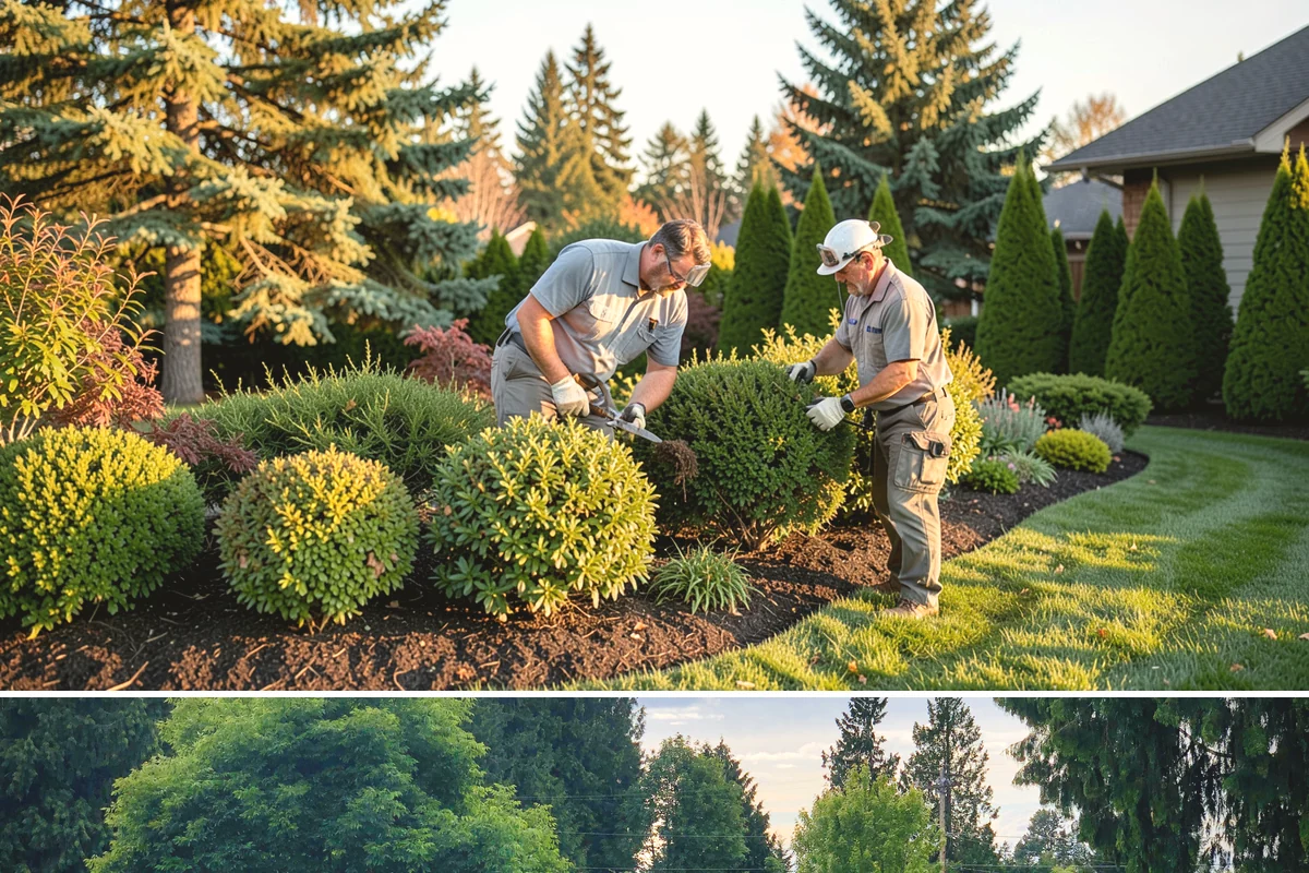 Portuguese Laurel Trimming in Bonney Lake, Pierce County, WA - Best shaped in late spring or early summer once new growth matures