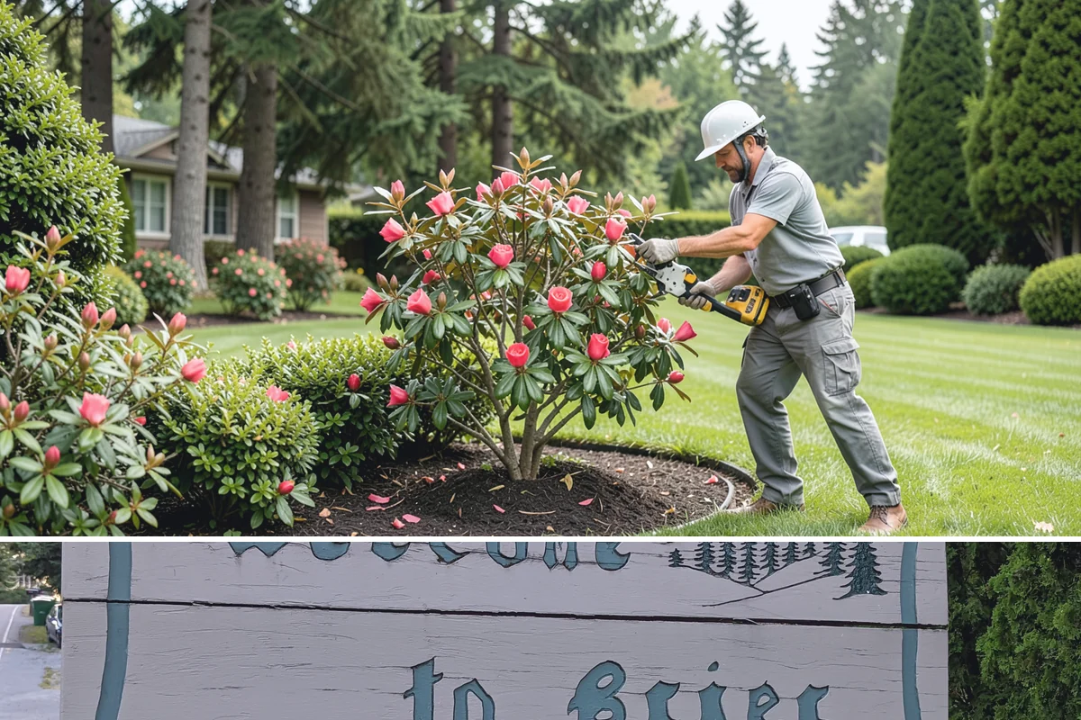 Portuguese Laurel Trimming in Brier, Snohomish County, WA - Best shaped in late spring or early summer once new growth matures