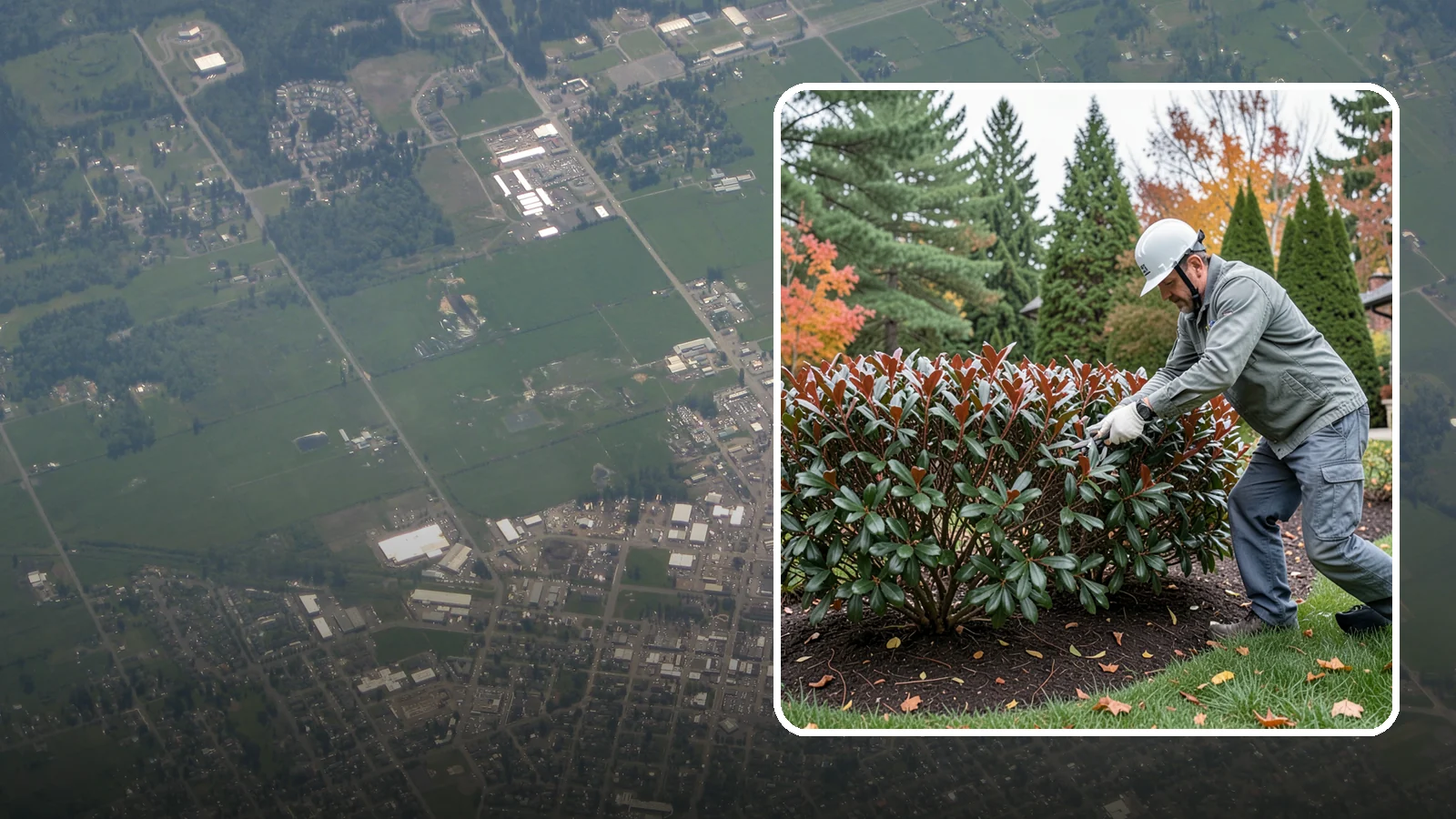 Portuguese Laurel Trimming in Enumclaw, King County, WA - Refined Portuguese laurel trimming that shapes this elegant, slower-growing hedge while showcasing its dark leaves and red stems.