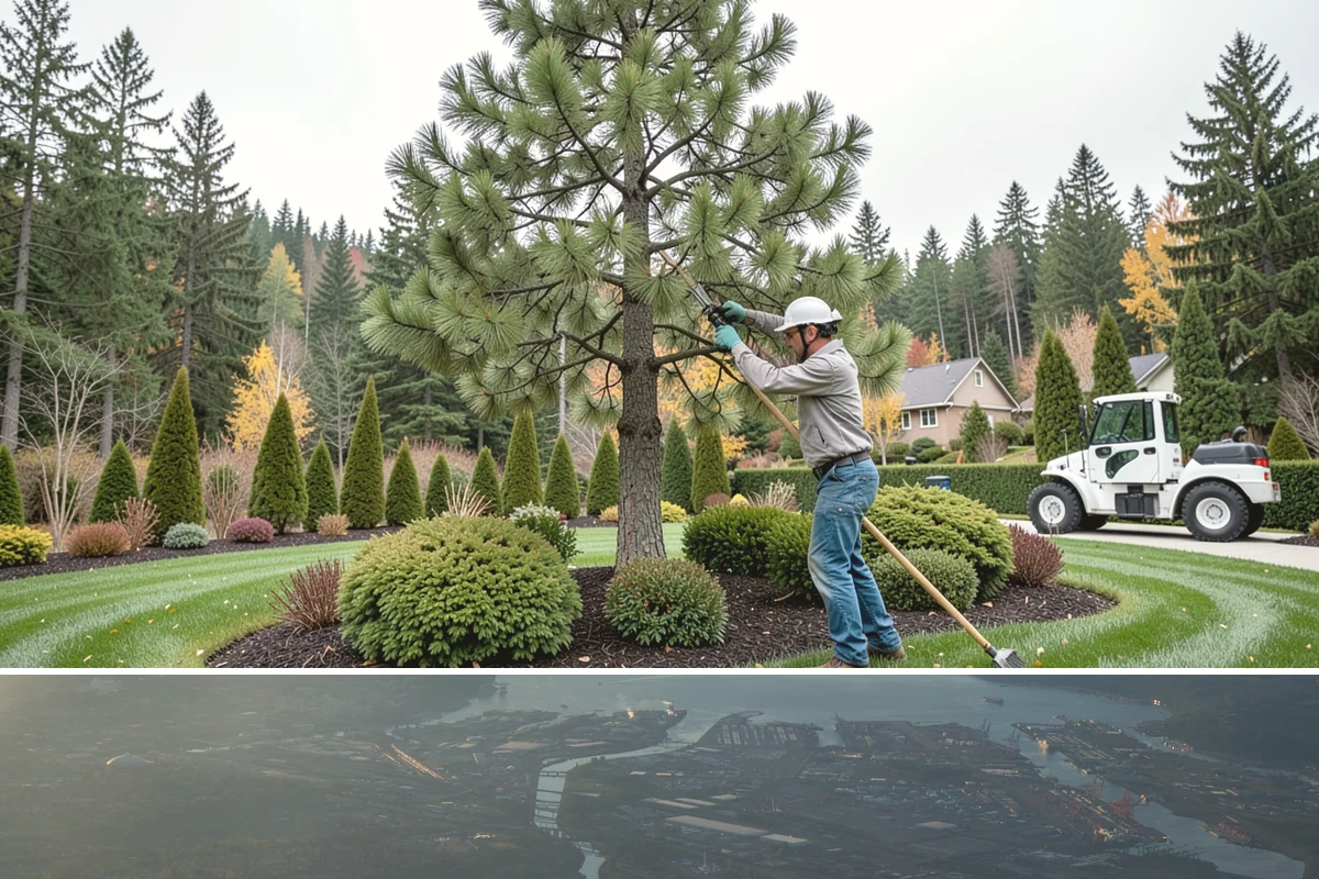 Portuguese Laurel Trimming in Fife, Pierce County, WA - Best shaped in late spring or early summer once new growth matures