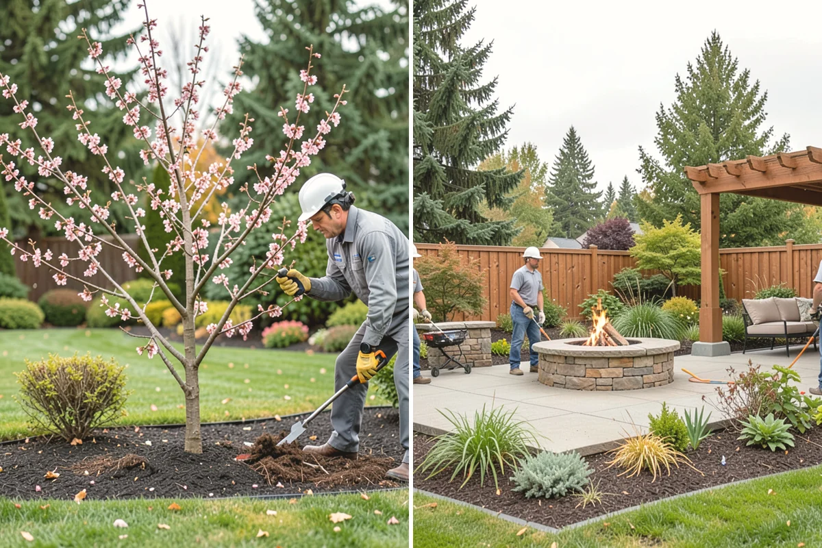 Portuguese Laurel Trimming in Lake Stevens, Snohomish County, WA - Review shape, density, and stem color across the hedge