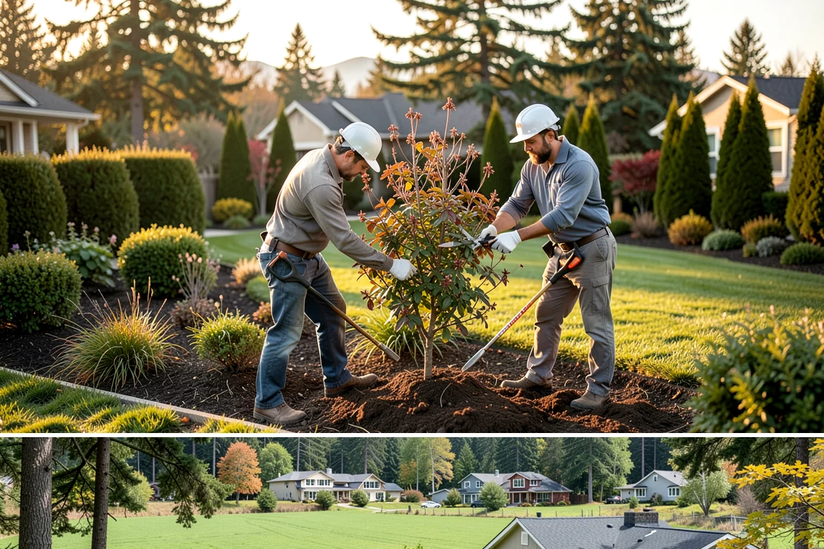 Portuguese Laurel Trimming in Lyman, Skagit County, WA - Best shaped in late spring or early summer once new growth matures