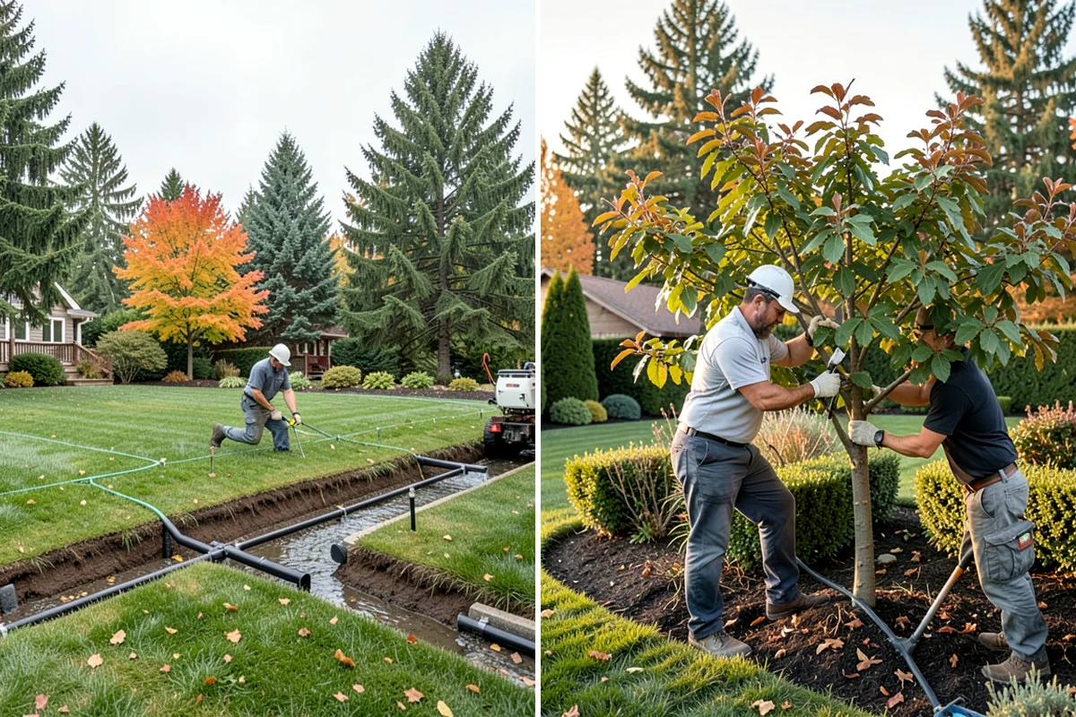 Portuguese Laurel Trimming in Maple Valley, King County, WA - Review shape, density, and stem color across the hedge