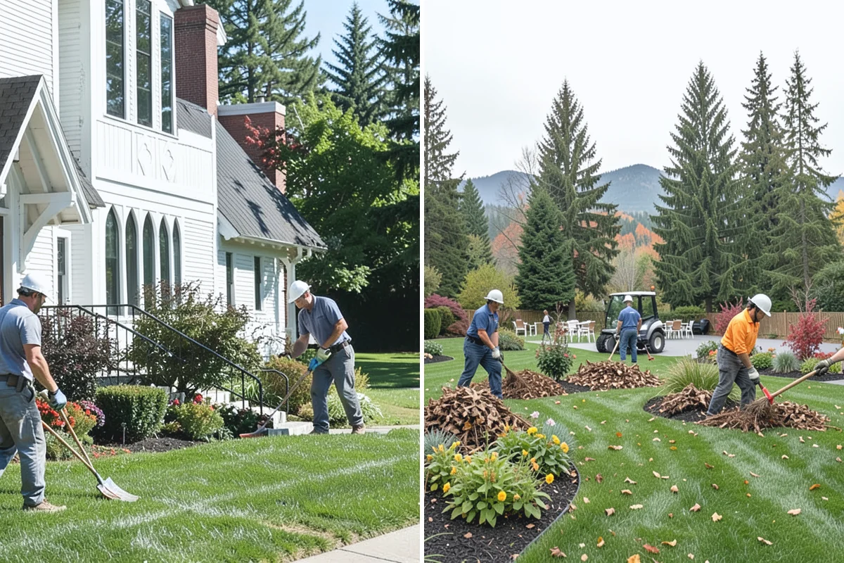 Portuguese Laurel Trimming in Redmond, King County, WA - Review shape, density, and stem color across the hedge