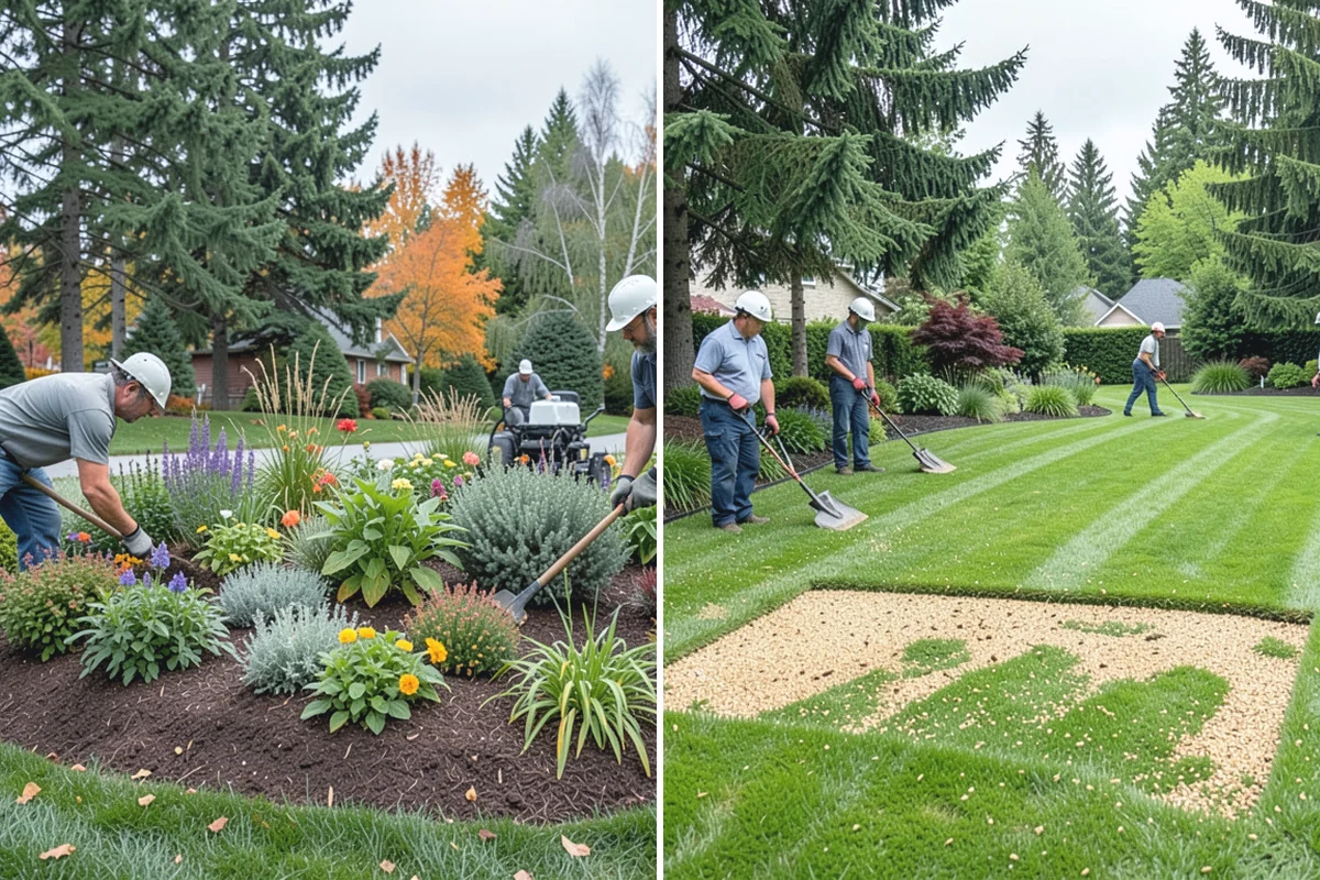 Portuguese Laurel Trimming in Roy, Pierce County, WA - Review shape, density, and stem color across the hedge