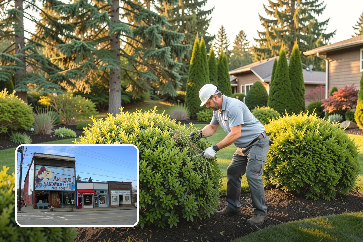 Portuguese Laurel Trimming in Ruston, Pierce County, WA - Maintains a refined, formal shape with clean lines