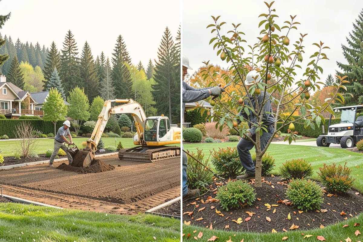 Portuguese Laurel Trimming in Sammamish, King County, WA - Review shape, density, and stem color across the hedge