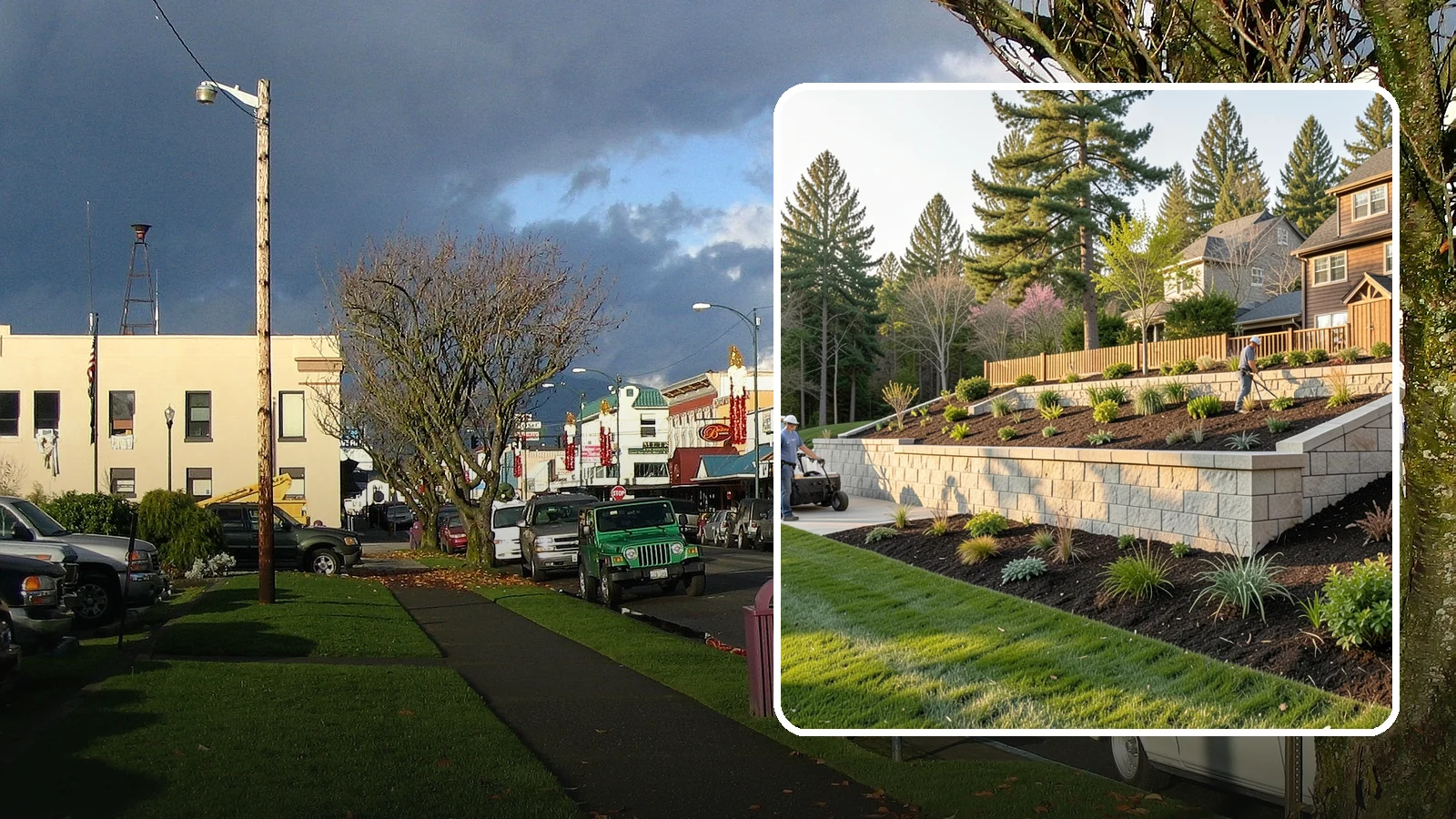 Poured Concrete Retaining Wall in Arlington, Snohomish County, WA - A monolithic, engineered poured-concrete wall offering maximum strength for tall or high-load slopes across the Pacific Northwest.