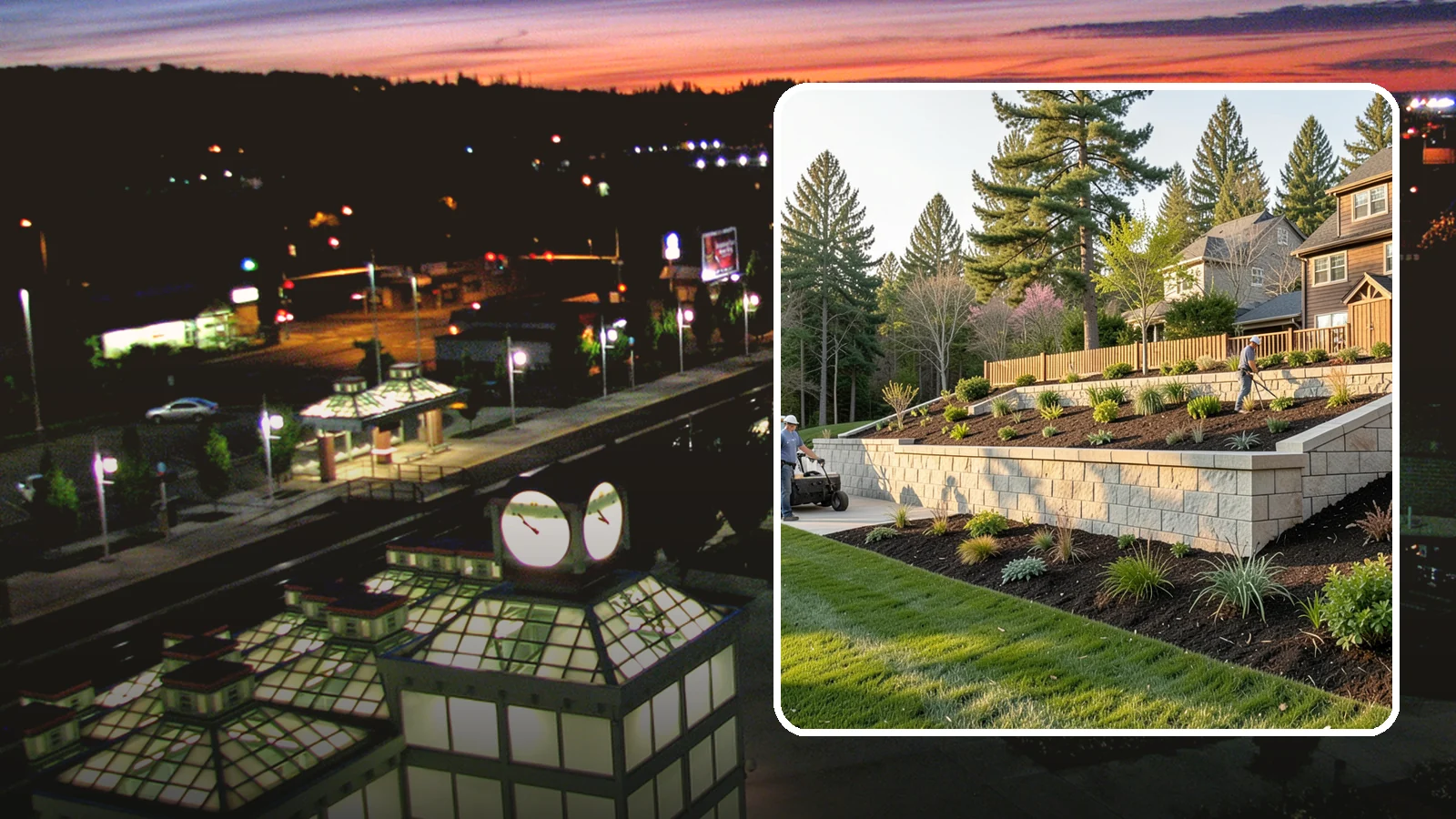 Poured Concrete Retaining Wall in Auburn, King County, WA - A monolithic, engineered poured-concrete wall offering maximum strength for tall or high-load slopes across the Pacific Northwest.