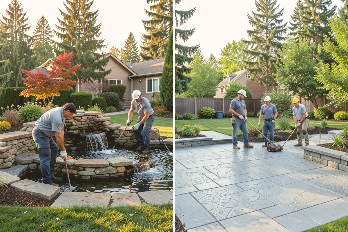 Poured Concrete Retaining Wall in Bellevue, King County, WA - Excavate and form the reinforced footing