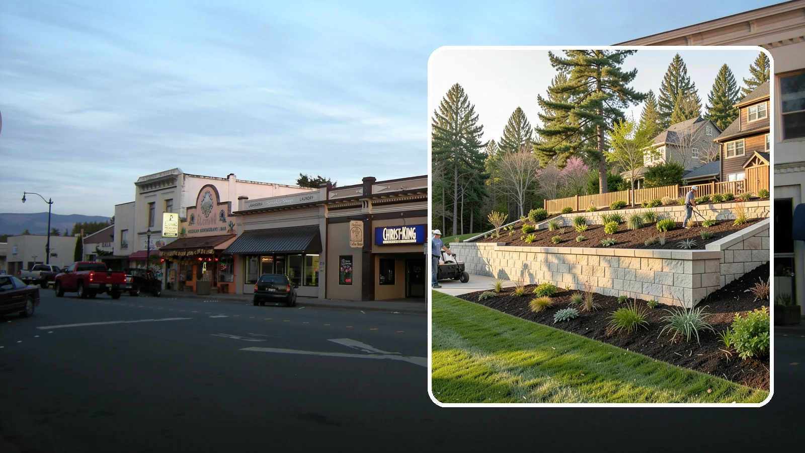 Poured Concrete Retaining Wall in Burlington, Skagit County, WA - A monolithic, engineered poured-concrete wall offering maximum strength for tall or high-load slopes across the Pacific Northwest.