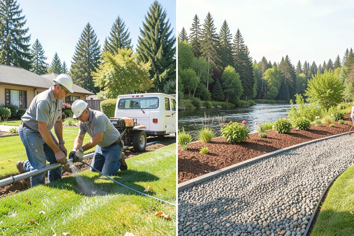 Poured Concrete Retaining Wall in Burlington, Skagit County, WA - Excavate and form the reinforced footing