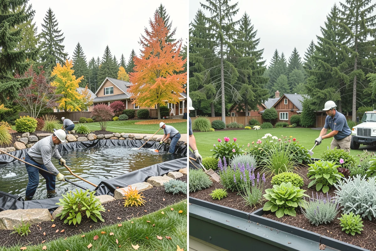 Poured Concrete Retaining Wall in Duvall, King County, WA - Excavate and form the reinforced footing