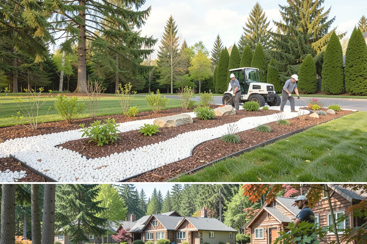 Poured Concrete Retaining Wall in Edgewood, Pierce County, WA - Best poured in drier, warmer spring-to-fall weather so concrete cures properly, avoiding the coldest, wettest PNW months.
