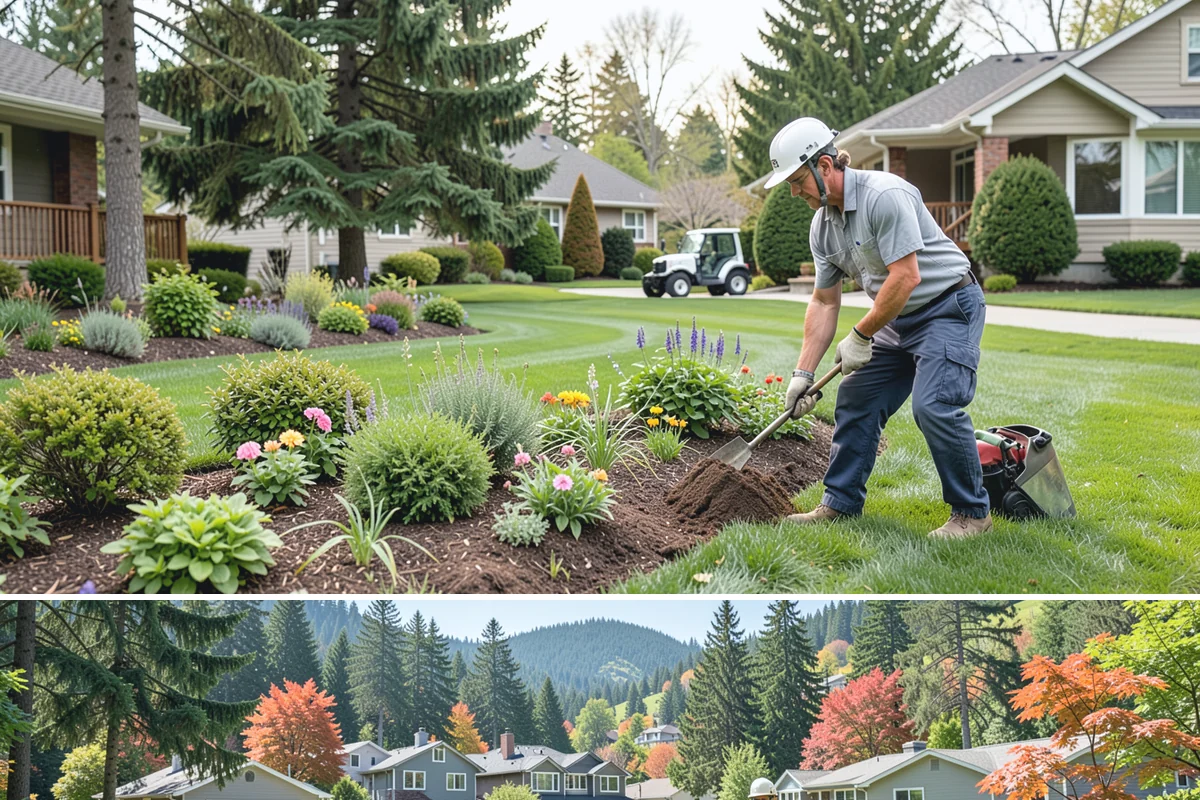 Poured Concrete Retaining Wall in Fircrest, Pierce County, WA - Best poured in drier, warmer spring-to-fall weather so concrete cures properly, avoiding the coldest, wettest PNW months.