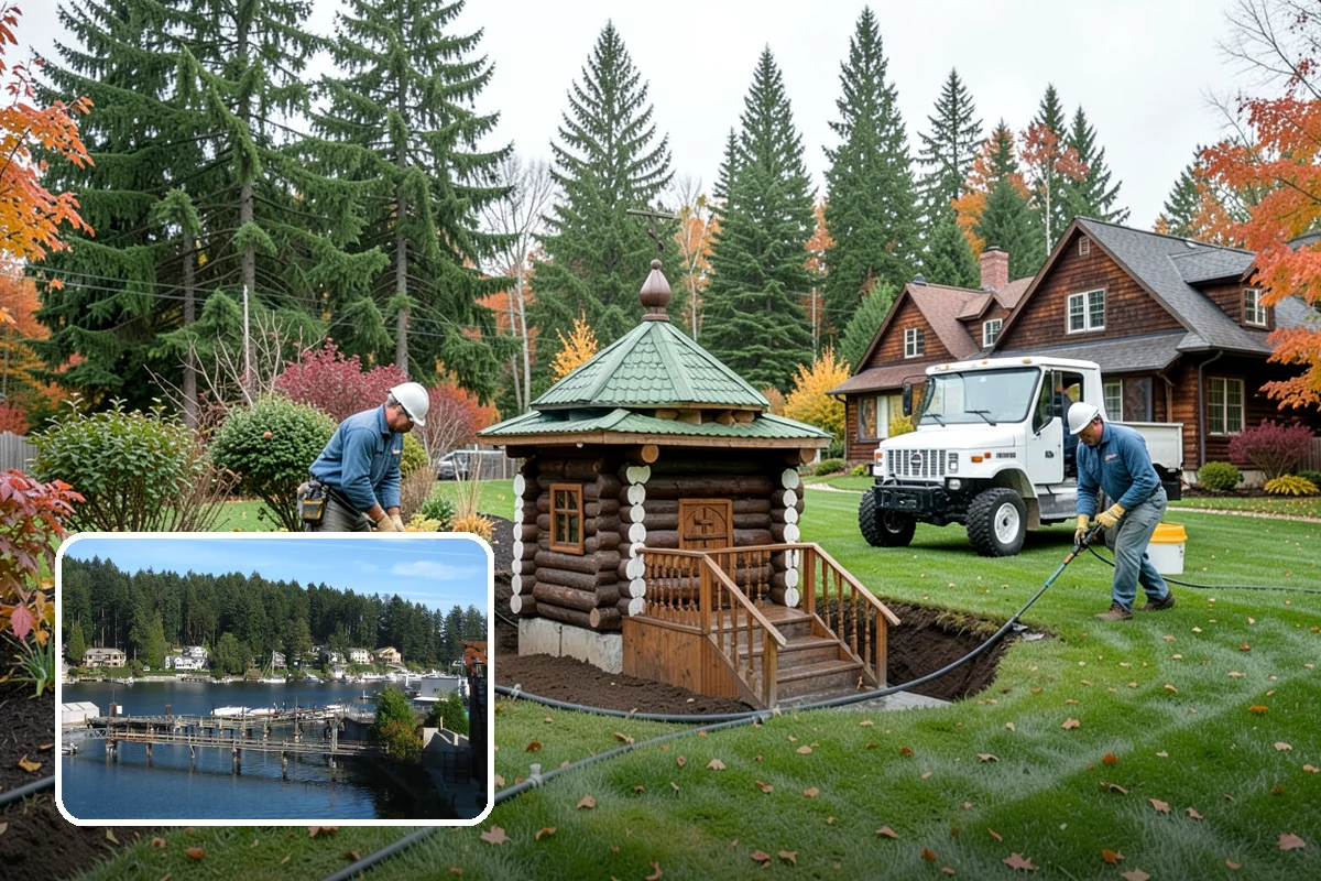 Poured Concrete Retaining Wall in Gig Harbor, Pierce County, WA - Highest strength for tall, high-load walls