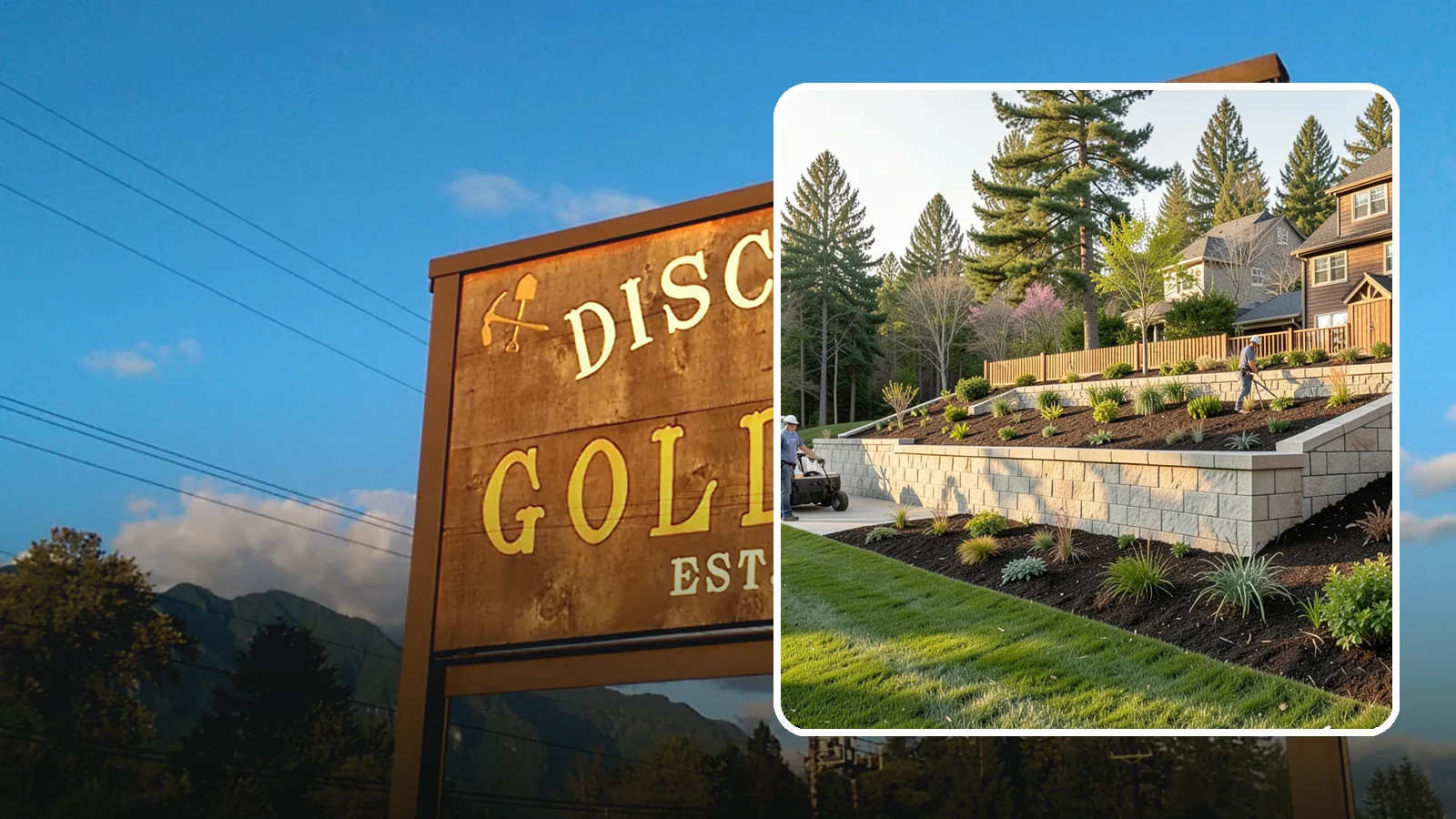Poured Concrete Retaining Wall in Gold Bar, Snohomish County, WA - A monolithic, engineered poured-concrete wall offering maximum strength for tall or high-load slopes across the Pacific Northwest.