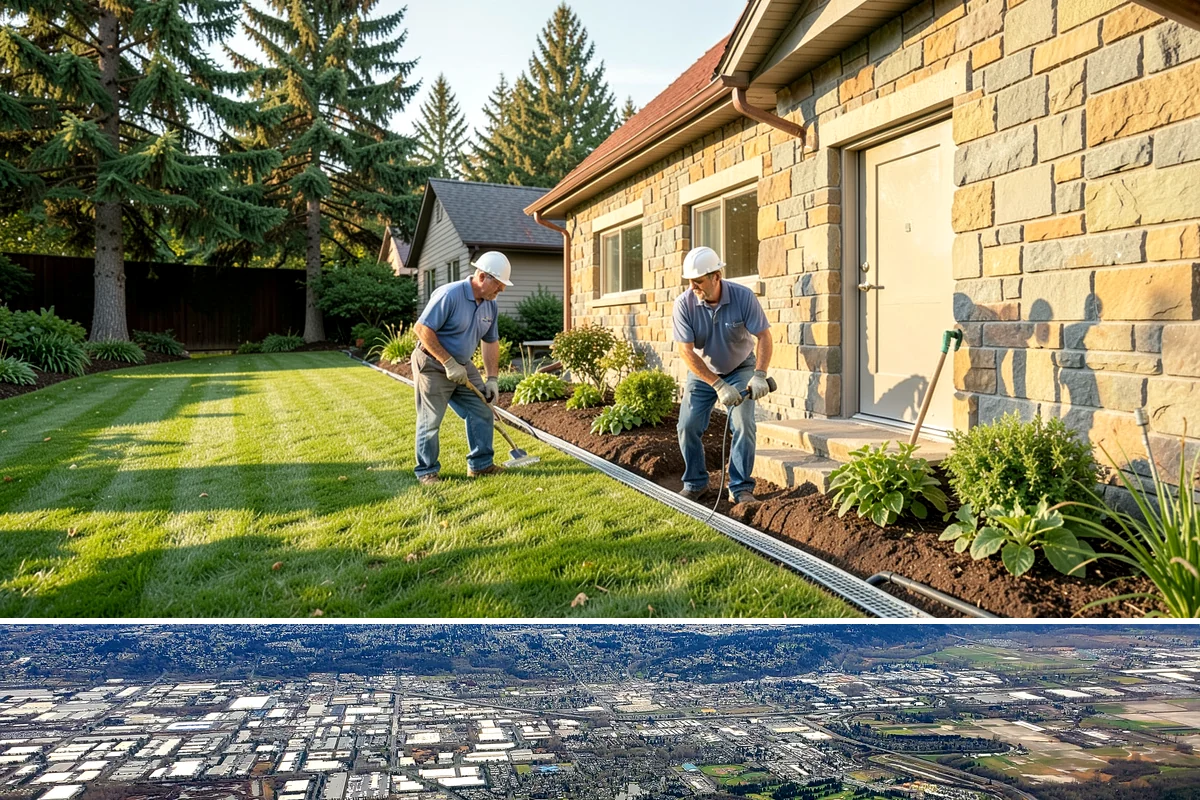 Poured Concrete Retaining Wall in Kent, King County, WA - Best poured in drier, warmer spring-to-fall weather so concrete cures properly, avoiding the coldest, wettest PNW months.