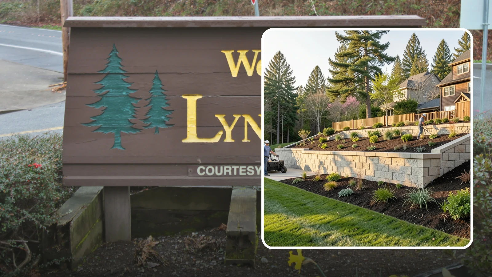 Poured Concrete Retaining Wall in Lynnwood, Snohomish County, WA - A monolithic, engineered poured-concrete wall offering maximum strength for tall or high-load slopes across the Pacific Northwest.