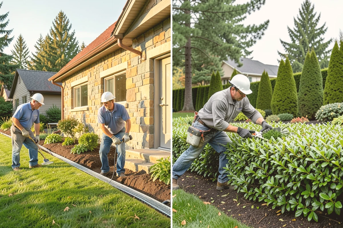 Poured Concrete Retaining Wall in Orting, Pierce County, WA - Excavate and form the reinforced footing