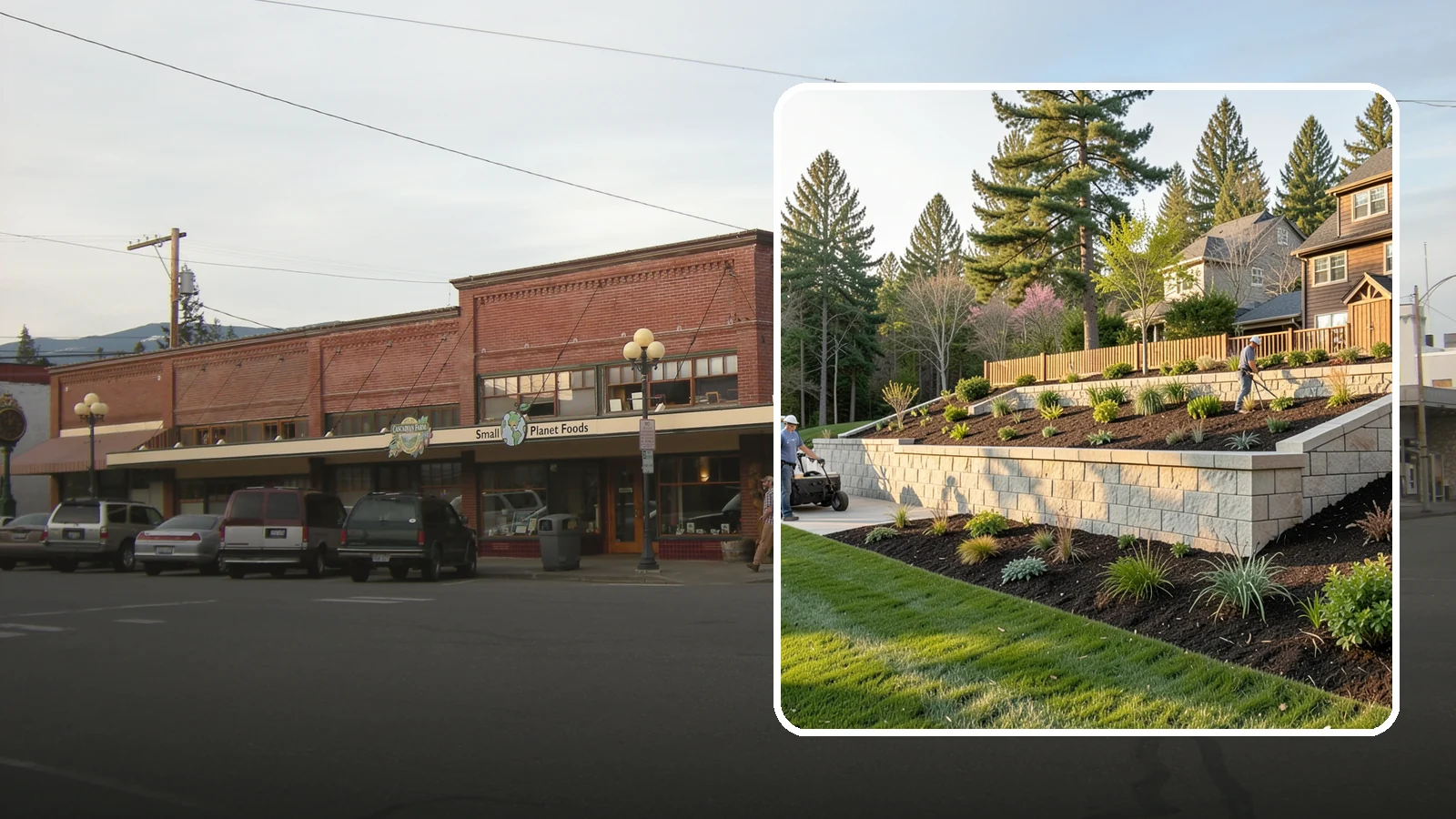 Poured Concrete Retaining Wall in Sedro-Woolley, Skagit County, WA - A monolithic, engineered poured-concrete wall offering maximum strength for tall or high-load slopes across the Pacific Northwest.