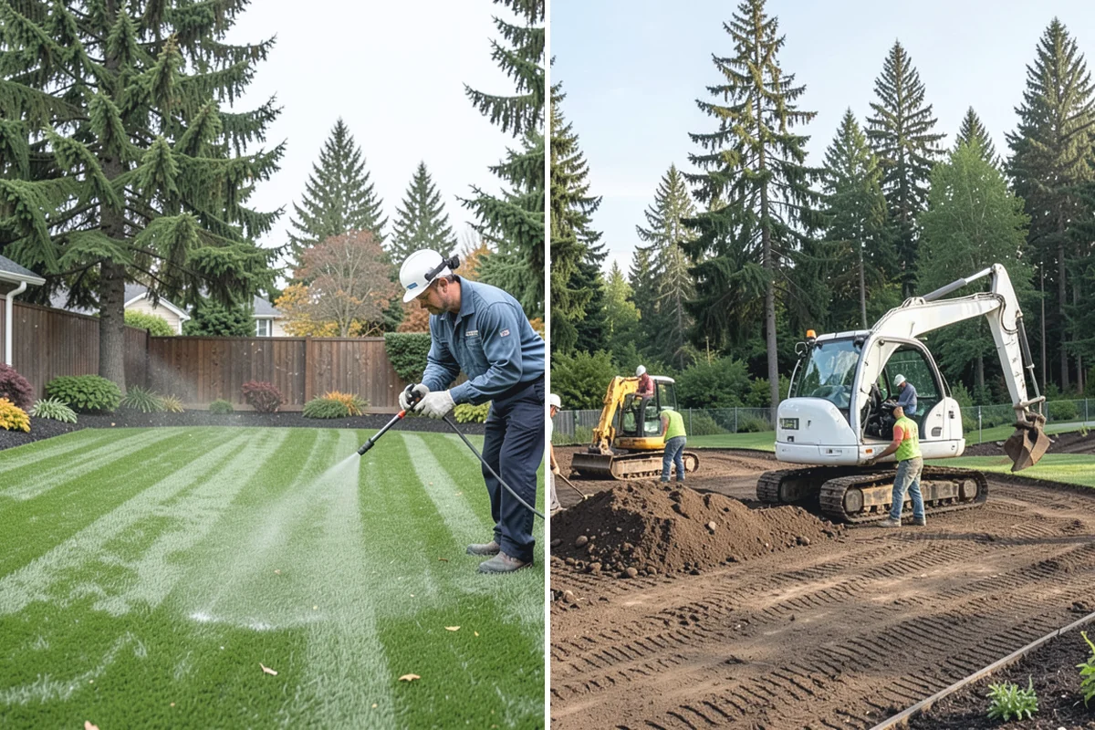 Poured Concrete Retaining Wall in Skykomish, King County, WA - Excavate and form the reinforced footing