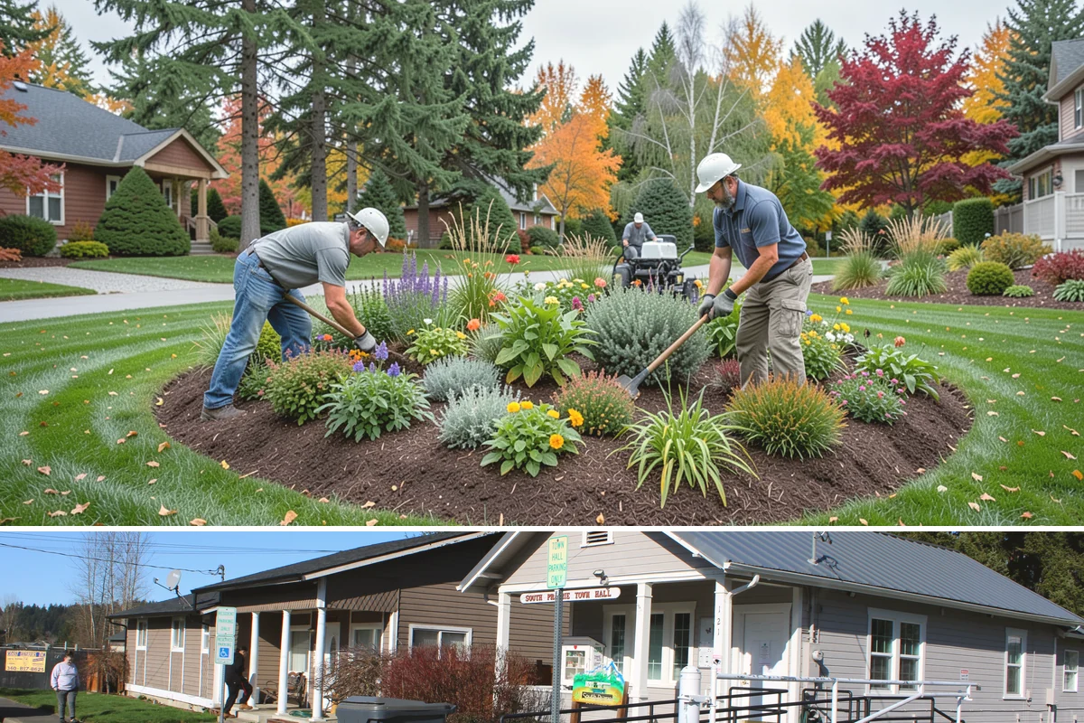 Poured Concrete Retaining Wall in South Prairie, Pierce County, WA - Best poured in drier, warmer spring-to-fall weather so concrete cures properly, avoiding the coldest, wettest PNW months.