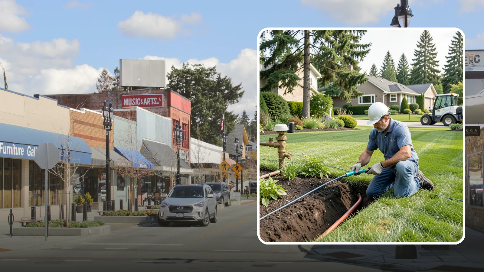 Pressure Regulator Installation in Bothell, King County, WA - We install pressure regulators that tame high municipal water pressure, protecting heads and drip lines from misting, blowouts...
