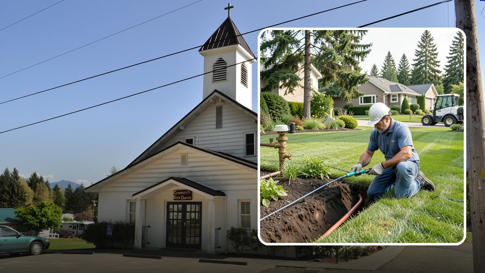 Pressure Regulator Installation in Concrete, Skagit County, WA - We install pressure regulators that tame high municipal water pressure, protecting heads and drip lines from misting, blowouts...