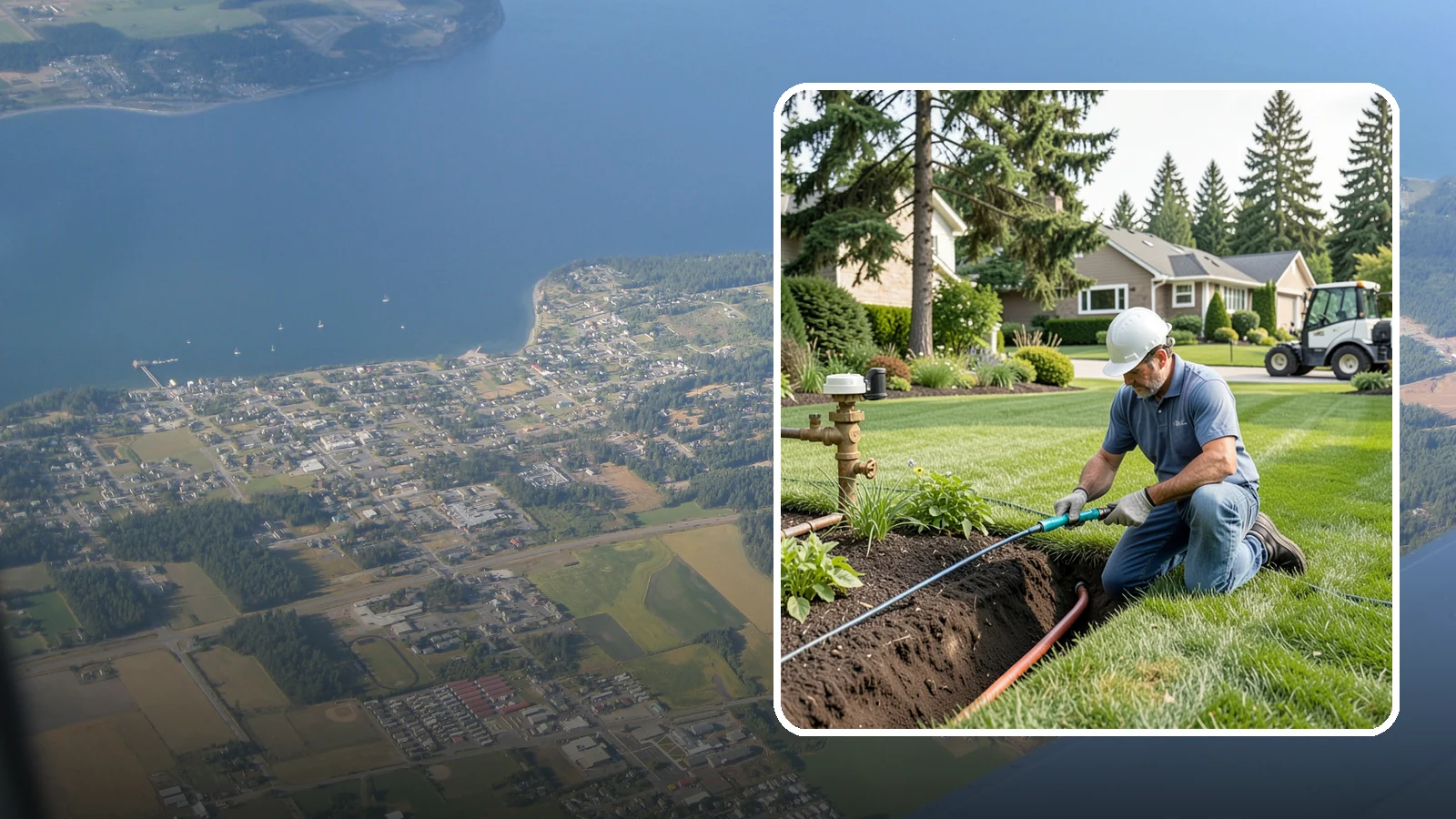 Pressure Regulator Installation in Coupeville, Island County, WA - We install pressure regulators that tame high municipal water pressure, protecting heads and drip lines from misting, blowouts...