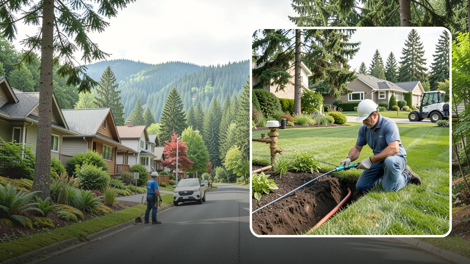Pressure Regulator Installation in Darrington, Snohomish County, WA - We install pressure regulators that tame high municipal water pressure, protecting heads and drip lines from misting, blowouts...