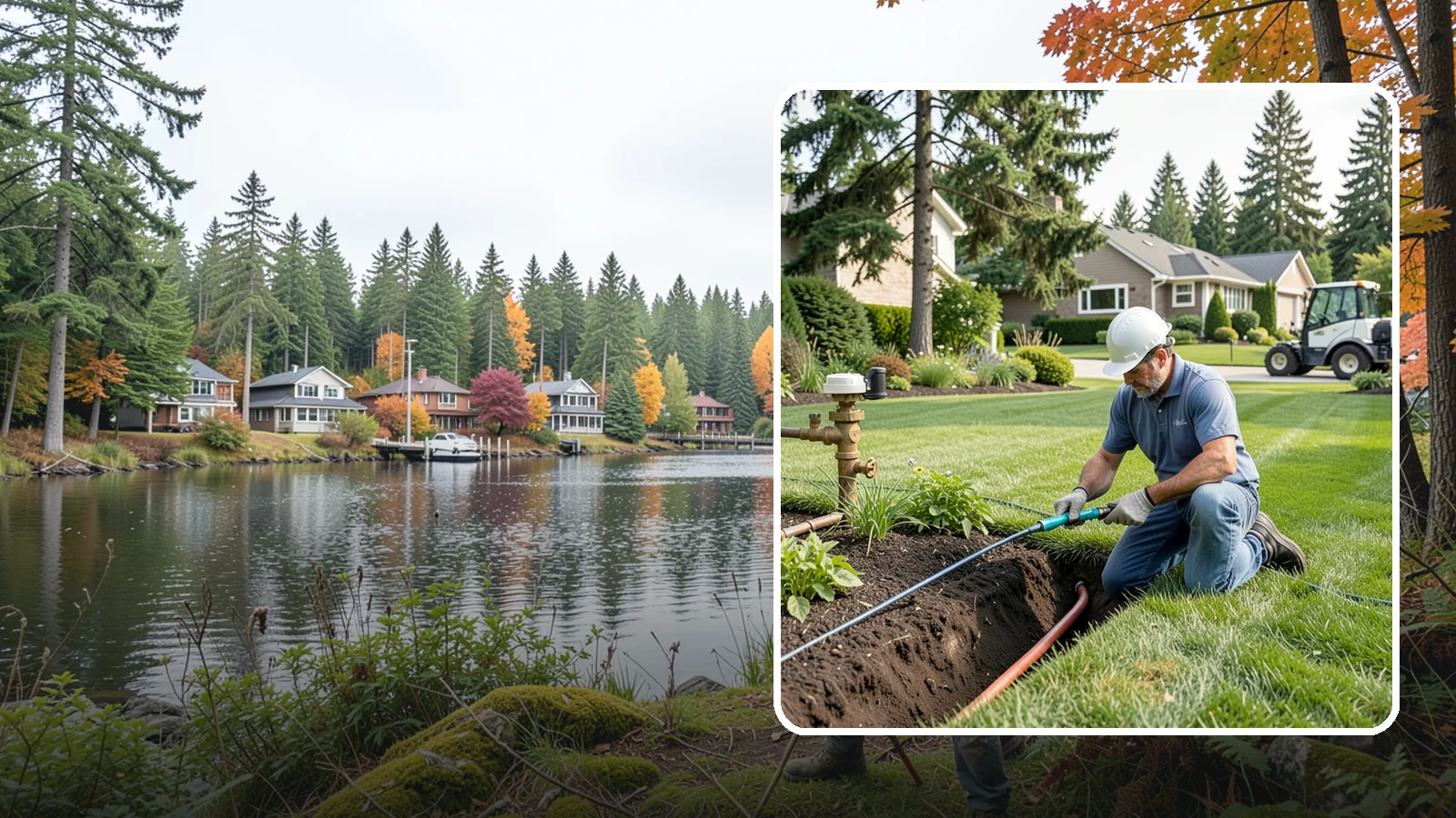 Pressure Regulator Installation in La Conner, Skagit County, WA - We install pressure regulators that tame high municipal water pressure, protecting heads and drip lines from misting, blowouts...