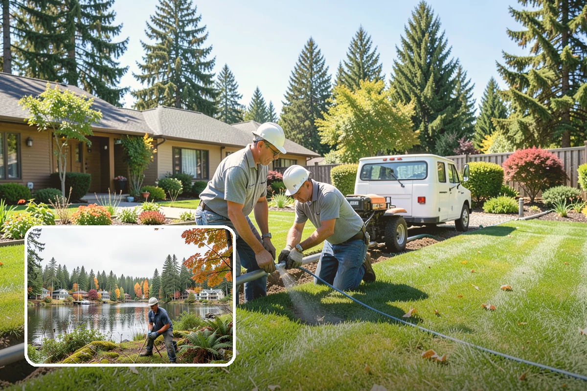 Pressure Regulator Installation in La Conner, Skagit County, WA - Stops misting and wind drift from high pressure