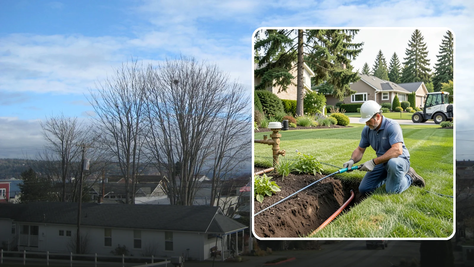 Pressure Regulator Installation in Langley, Island County, WA - We install pressure regulators that tame high municipal water pressure, protecting heads and drip lines from misting, blowouts...